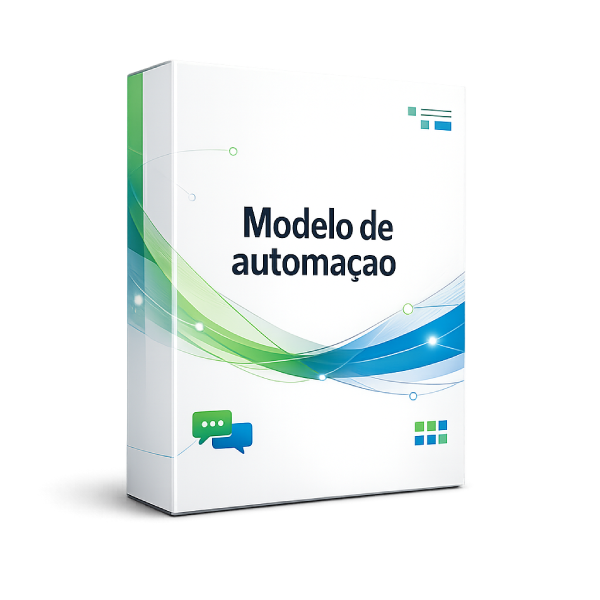 Mockup dos modelos de mensagens e automação